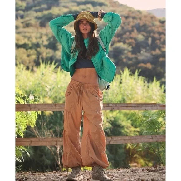 NWT Free People Pippa Packable Puffer Jacket Green Medium - Picture 10 of 10